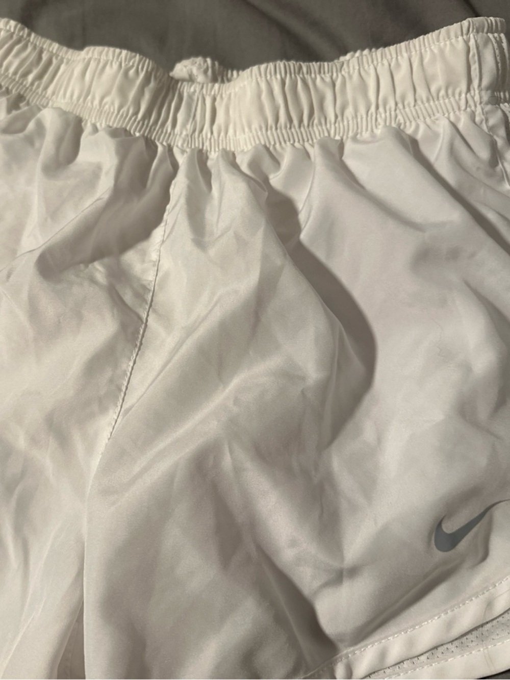 Nike white Dri-FIT Training Shorts with Subtle Swoosh